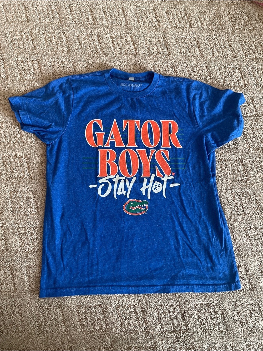 Florida Gator Boys 'Stay Hot' Short Sleeve Tee in Royal Blue -